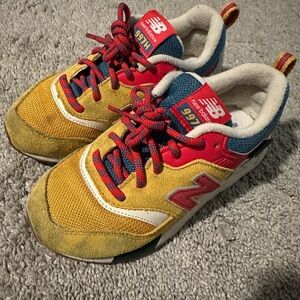 New Balance Boys Sneakers in Yellow, Red, and Blue
